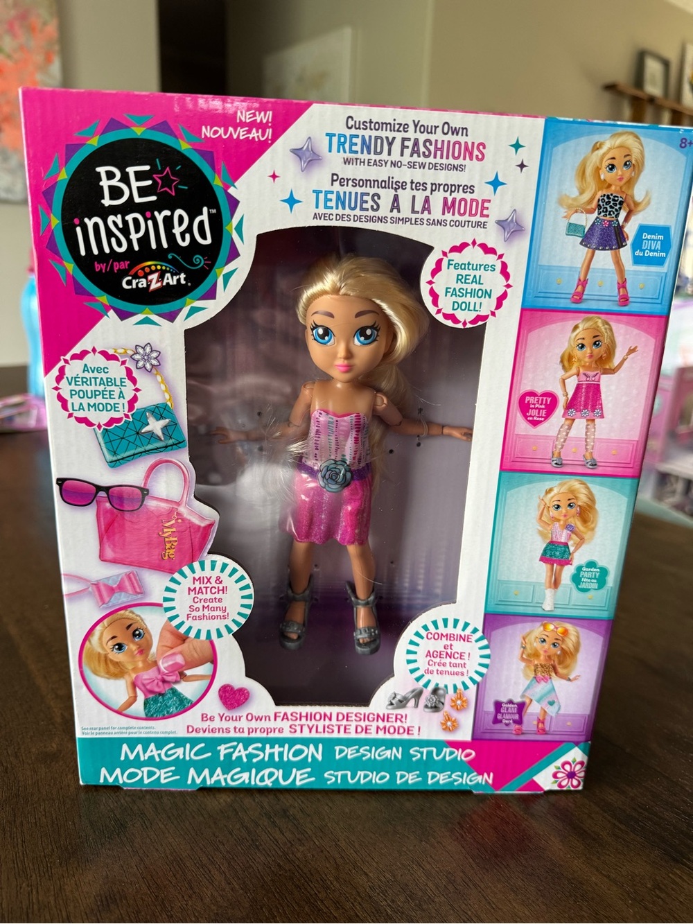 Be Inspired Magic Fashion Design Studio Doll - Pink Outfit